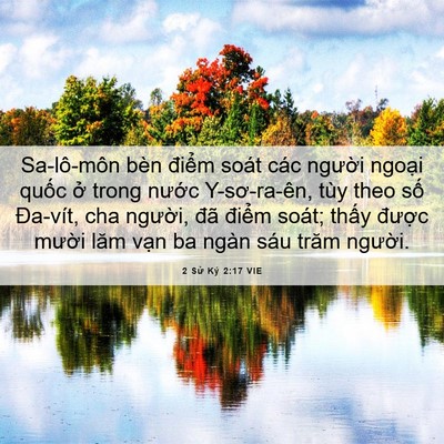 Picture 06 - 2 Sử Ký 2:17 VIE - Sa-lô-môn bèn điểm soát các người - Bible Verse Picture
