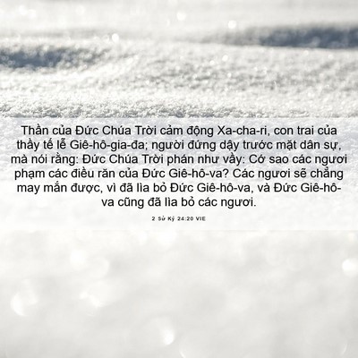 Picture 06 - 2 Sử Ký 24:20 VIE - Thần của Đức Chúa Trời cảm động - Bible Verse Picture