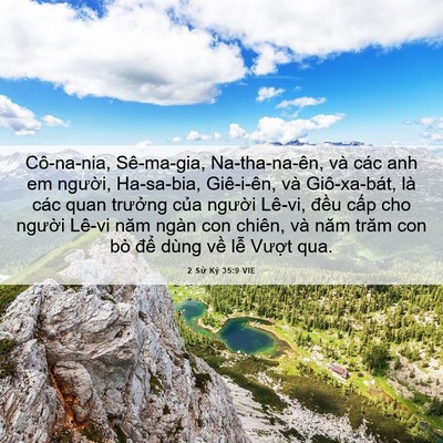 Picture 06 - 2 Sử Ký 35:9 VIE - Cô-na-nia, Sê-ma-gia, Na-tha-na-ên, và các - Bible Verse Picture