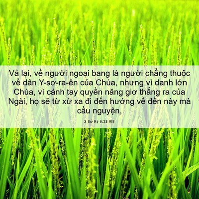 Picture 06 - 2 Sử Ký 6:32 VIE - Vả lại, về người ngoại bang là - Bible Verse Picture