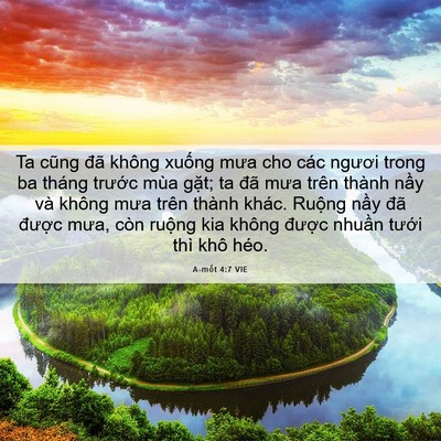 Picture 06 - A-mốt 4:7 VIE - Ta cũng đã không xuống mưa cho các - Bible Verse Picture