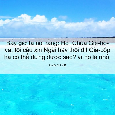 Picture 06 - A-mốt 7:5 VIE - Bấy giờ ta nói rằng: Hỡi Chúa - Bible Verse Picture