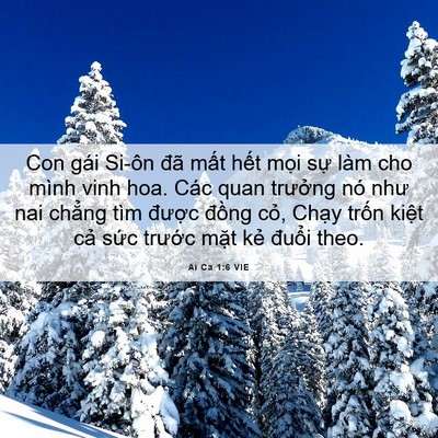 Picture 06 - Ai Ca 1:6 VIE - Con gái Si-ôn đã mất hết mọi sự làm - Bible Verse Picture