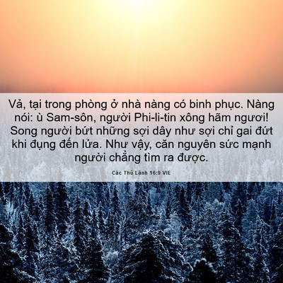 Picture 06 - Các Thủ Lãnh 16:9 VIE - Vả, tại trong phòng ở nhà nàng có binh - Bible Verse Picture