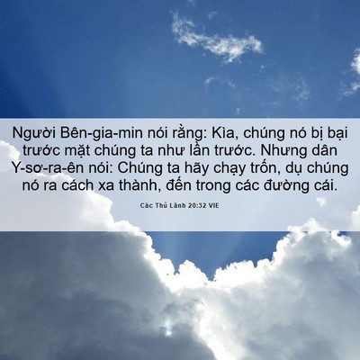 Picture 06 - Các Thủ Lãnh 20:32 VIE - Người Bên-gia-min nói rằng: Kìa, chúng - Bible Verse Picture