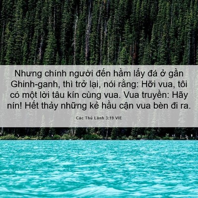 Picture 06 - Các Thủ Lãnh 3:19 VIE - Nhưng chính người đến hầm lấy đá - Bible Verse Picture