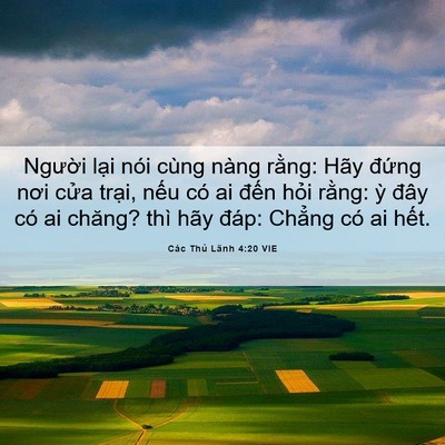 Picture 06 - Các Thủ Lãnh 4:20 VIE - Người lại nói cùng nàng rằng: Hãy - Bible Verse Picture