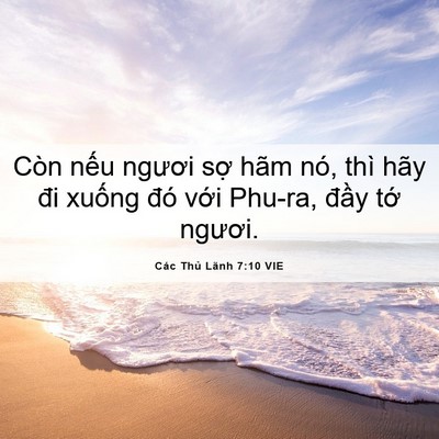 Picture 06 - Các Thủ Lãnh 7:10 VIE - Còn nếu ngươi sợ hãm nó, thì hãy đi - Bible Verse Picture