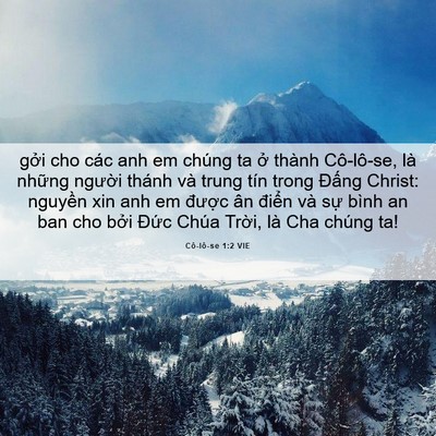 Picture 06 - Cô-lô-se 1:2 VIE - gởi cho các anh em chúng ta ở thành - Bible Verse Picture