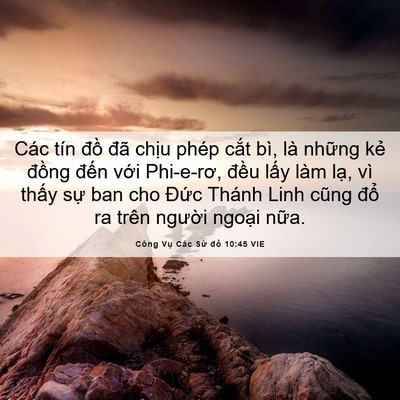 Picture 06 - Công Vụ Các Sứ đồ 10:45 VIE - Các tín đồ đã chịu phép cắt bì, là - Bible Verse Picture