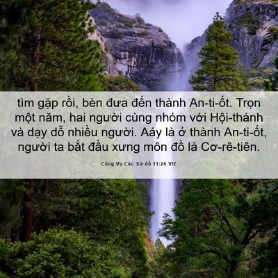 Picture 06 - Công Vụ Các Sứ đồ 11:26 VIE - tìm gặp rồi, bèn đưa đến thành - Bible Verse Picture