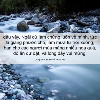 Picture 06 - Công Vụ Các Sứ đồ 14:17 VIE - dầu vậy, Ngài cứ làm chứng luôn về - Bible Verse Picture