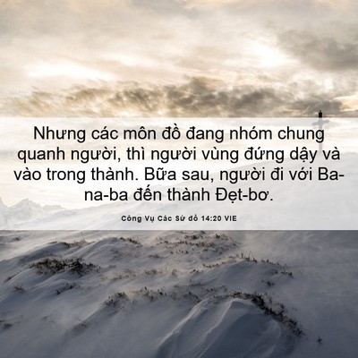Picture 06 - Công Vụ Các Sứ đồ 14:20 VIE - Nhưng các môn đồ đang nhóm chung quanh - Bible Verse Picture