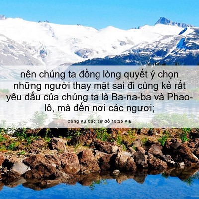 Picture 06 - Công Vụ Các Sứ đồ 15:25 VIE - nên chúng ta đồng lòng quyết ý chọn - Bible Verse Picture