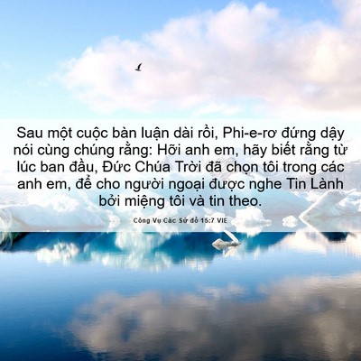 Picture 06 - Công Vụ Các Sứ đồ 15:7 VIE - Sau một cuộc bàn luận dài rồi, - Bible Verse Picture