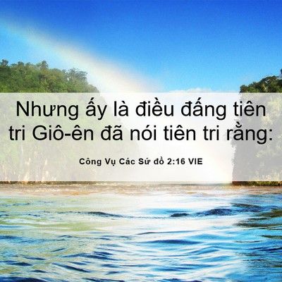 Picture 06 - Công Vụ Các Sứ đồ 2:16 VIE - Nhưng ấy là điều đấng tiên tri - Bible Verse Picture