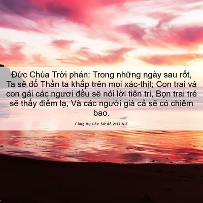 Picture 06 - Công Vụ Các Sứ đồ 2:17 VIE - Đức Chúa Trời phán: Trong những ngày - Bible Verse Picture