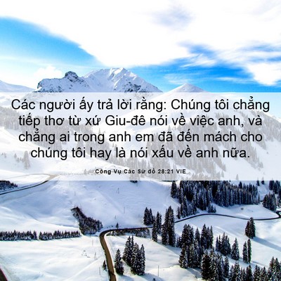 Picture 06 - Công Vụ Các Sứ đồ 28:21 VIE - Các người ấy trả lời rằng: Chúng - Bible Verse Picture