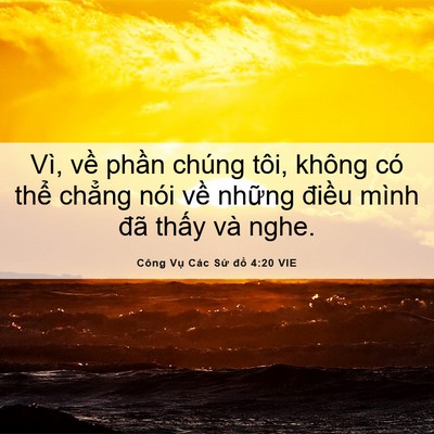 Picture 06 - Công Vụ Các Sứ đồ 4:20 VIE - Vì, về phần chúng tôi, không có thể - Bible Verse Picture