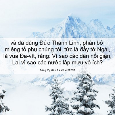 Picture 06 - Công Vụ Các Sứ đồ 4:25 VIE - và đã dùng Đức Thánh Linh, phán bởi - Bible Verse Picture