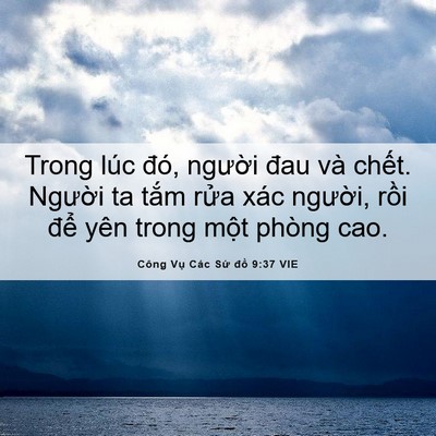 Picture 06 - Công Vụ Các Sứ đồ 9:37 VIE - Trong lúc đó, người đau và chết. - Bible Verse Picture