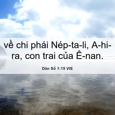 Picture 06 - Dân Số 1:15 VIE - về chi phái Nép-ta-li, A-hi-ra, con trai - Bible Verse Picture