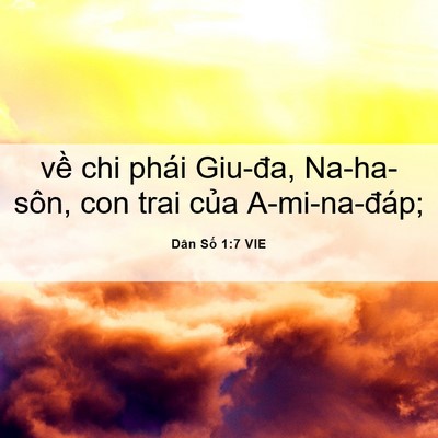 Picture 06 - Dân Số 1:7 VIE - về chi phái Giu-đa, Na-ha-sôn, con trai - Bible Verse Picture