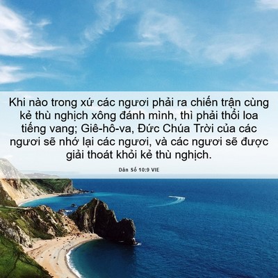 Picture 06 - Dân Số 10:9 VIE - Khi nào trong xứ các ngươi phải ra - Bible Verse Picture