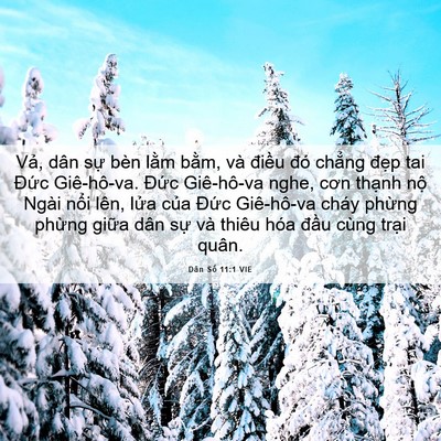 Picture 06 - Dân Số 11:1 VIE - Vả, dân sự bèn lằm bằm, và điều - Bible Verse Picture