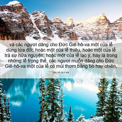 Picture 06 - Dân Số 15:3 VIE - và các ngươi dâng cho Đức Giê-hô-va - Bible Verse Picture