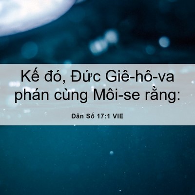 Picture 06 - Dân Số 17:1 VIE - Kế đó, Đức Giê-hô-va phán cùng Môi-se - Bible Verse Picture