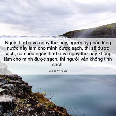 Picture 06 - Dân Số 19:12 VIE - Ngày thứ ba và ngày thứ bảy, người - Bible Verse Picture