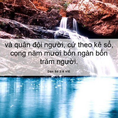 Picture 06 - Dân Số 2:6 VIE - và quân đội người, cứ theo kê sổ, - Bible Verse Picture