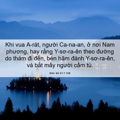 Picture 06 - Dân Số 21:1 VIE - Khi vua A-rát, người Ca-na-an, ở nơi Nam - Bible Verse Picture