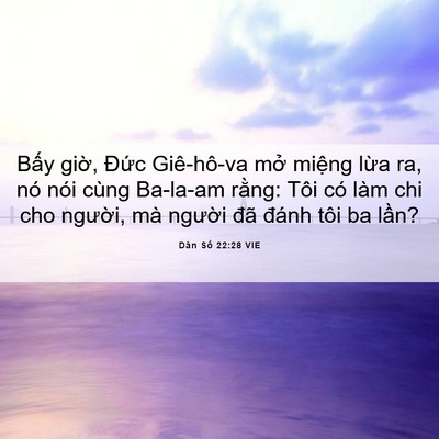 Picture 06 - Dân Số 22:28 VIE - Bấy giờ, Đức Giê-hô-va mở miệng - Bible Verse Picture