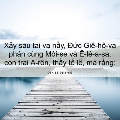 Picture 06 - Dân Số 26:1 VIE - Xảy sau tai vạ nầy, Đức Giê-hô-va - Bible Verse Picture