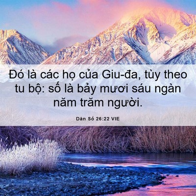 Picture 06 - Dân Số 26:22 VIE - Đó là các họ của Giu-đa, tùy theo tu - Bible Verse Picture
