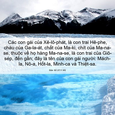 Picture 06 - Dân Số 27:1 VIE - Các con gái của Xê-lô-phát, là con trai - Bible Verse Picture