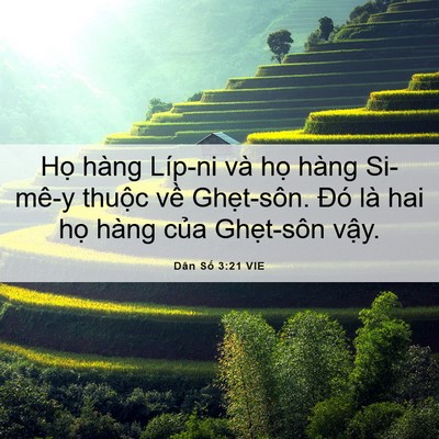 Picture 06 - Dân Số 3:21 VIE - Họ hàng Líp-ni và họ hàng Si-mê-y - Bible Verse Picture