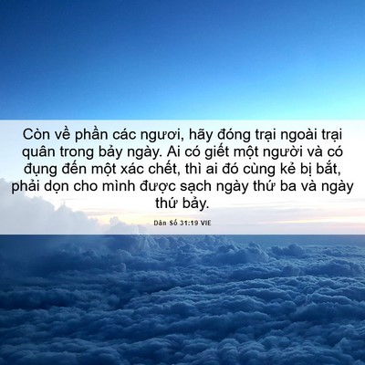 Picture 06 - Dân Số 31:19 VIE - Còn về phần các ngươi, hãy đóng trại - Bible Verse Picture