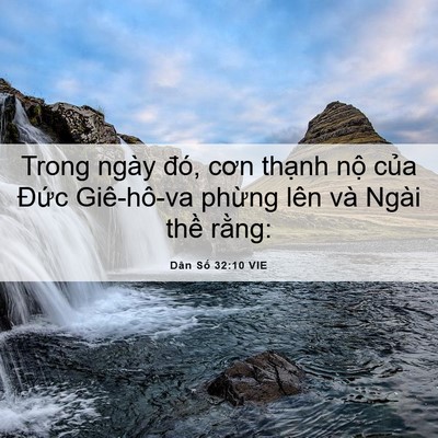 Picture 06 - Dân Số 32:10 VIE - Trong ngày đó, cơn thạnh nộ của Đức - Bible Verse Picture