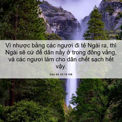 Picture 06 - Dân Số 32:15 VIE - Vì nhược bằng các ngươi đi tẻ Ngài - Bible Verse Picture