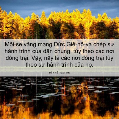 Picture 06 - Dân Số 33:2 VIE - Môi-se vâng mạng Đức Giê-hô-va chép - Bible Verse Picture