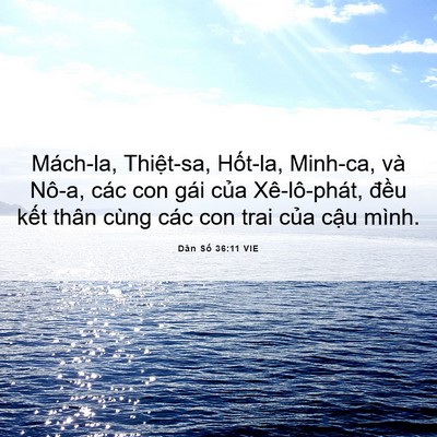 Picture 06 - Dân Số 36:11 VIE - Mách-la, Thiệt-sa, Hốt-la, Minh-ca, và - Bible Verse Picture