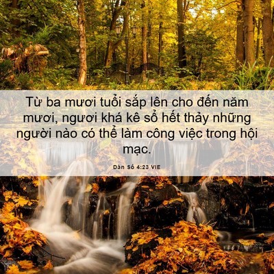 Picture 06 - Dân Số 4:23 VIE - Từ ba mươi tuổi sắp lên cho đến năm - Bible Verse Picture
