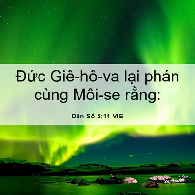 Picture 06 - Dân Số 5:11 VIE - Đức Giê-hô-va lại phán cùng Môi-se - Bible Verse Picture