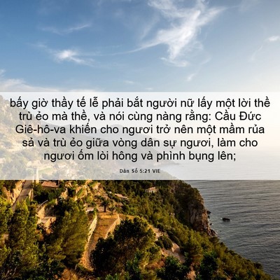 Picture 06 - Dân Số 5:21 VIE - bấy giờ thầy tế lễ phải bắt - Bible Verse Picture
