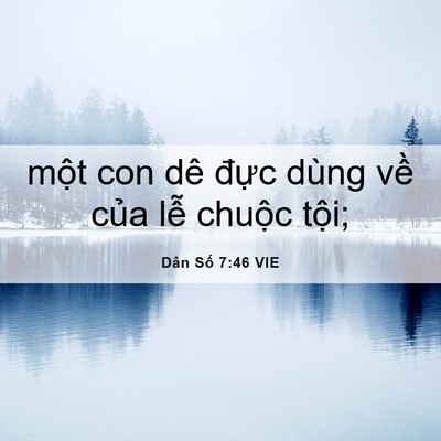 Picture 06 - Dân Số 7:46 VIE - một con dê đực dùng về của lễ - Bible Verse Picture