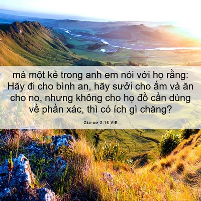 Picture 06 - Gia-cơ 2:16 VIE - mà một kẻ trong anh em nói với họ - Bible Verse Picture