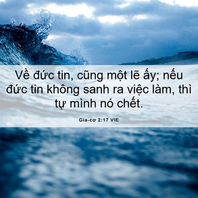 Picture 06 - Gia-cơ 2:17 VIE - Về đức tin, cũng một lẽ ấy; nếu - Bible Verse Picture